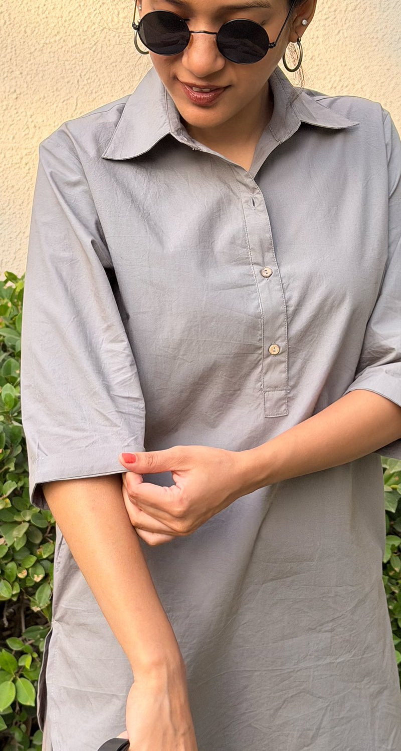 Beach Walk Co-Ord Set in Grey