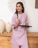 Front Row Kurta in Fresh Lilac