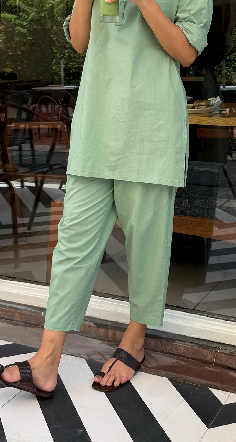 Iced Coffee Pants in Matcha Green