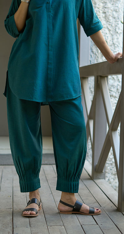 Sunday Paper Co-ord Set in Quiet Teal