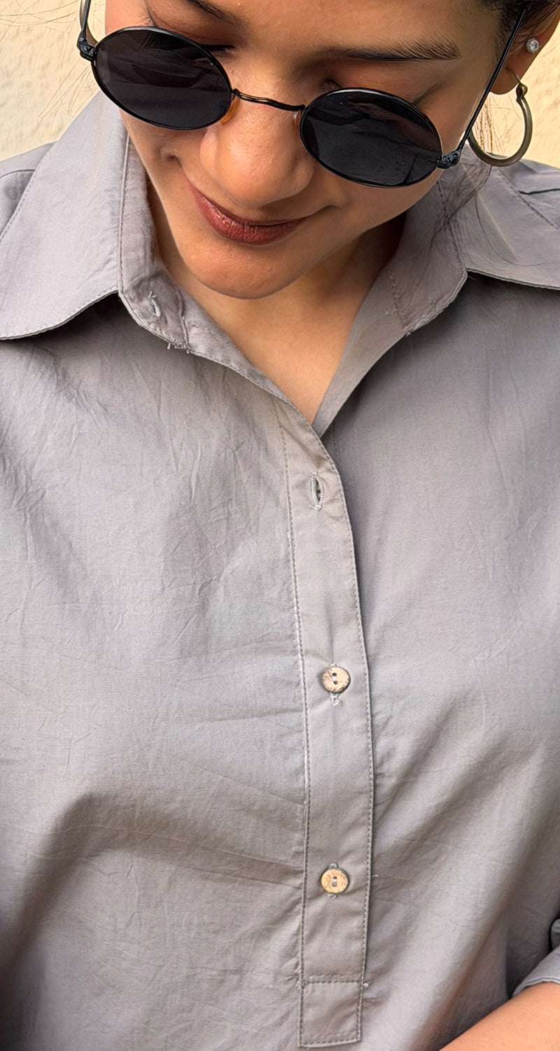 Beach Walk Co-Ord Set in Grey