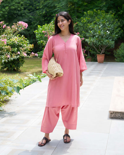 Lip Tint Pants in Salmon Pink