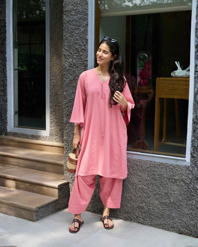 Lip Tint Co-ord Set in Salmon Pink