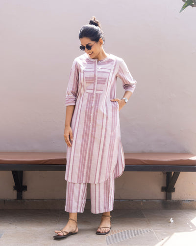 Matchstick Co-Ord in Dusty Lilac