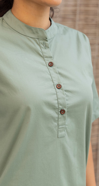 Salt & Pepper Top in Green