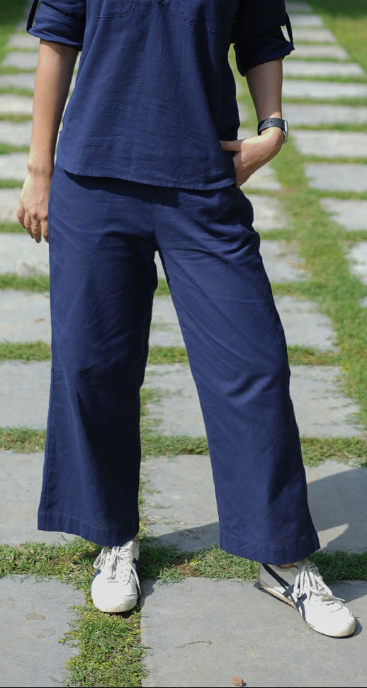 Masala Chai Co-Ord Set in Navy