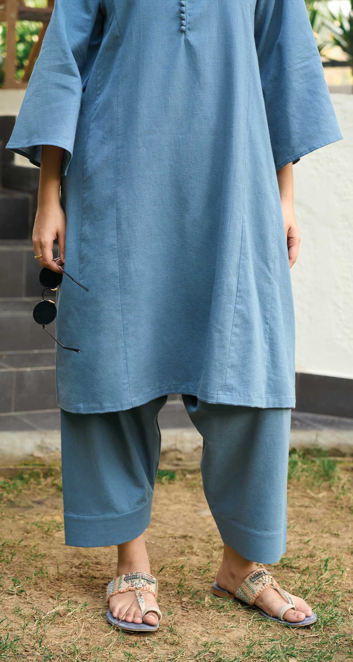 Lip Tint Pants in Blue