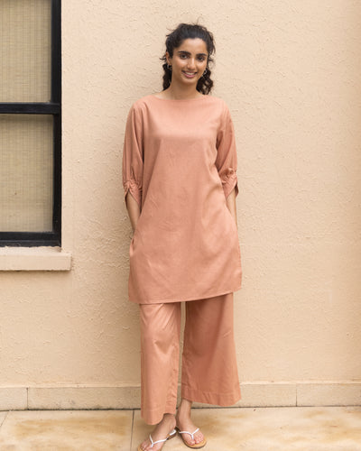 Front Row Pants in Dusty Peach
