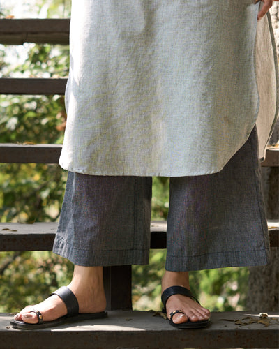 Potluck Kurta Set in Mixed Greys