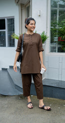 Iced Coffee Set in Espresso Brown