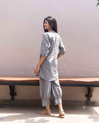 Sunday Paper Co-ord Set in Calm Grey
