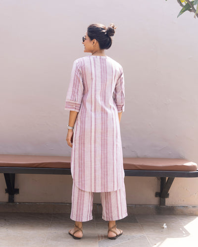 Matchstick Co-Ord in Dusty Lilac