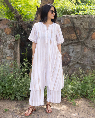 Soft Serve Kurta in Caramel