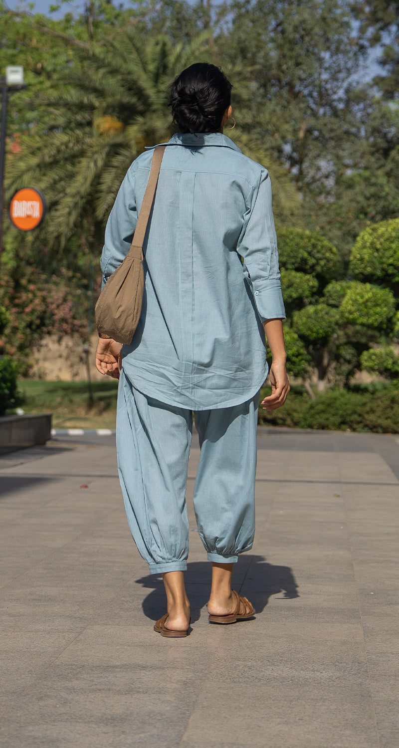 Slow Life Co-Ord Set in Sea Green