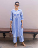 Matchstick Co-Ord in Cobalt Blue