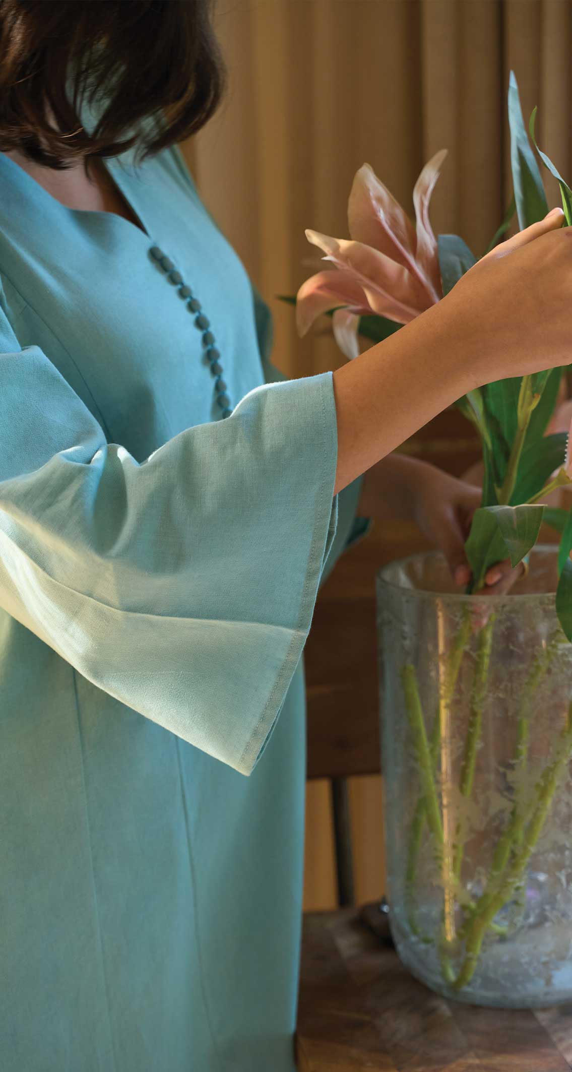 Lip Tint Kurta in Mint