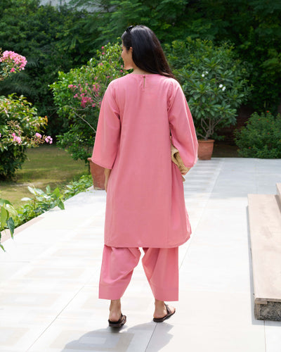 Lip Tint Kurta in Salmon Pink