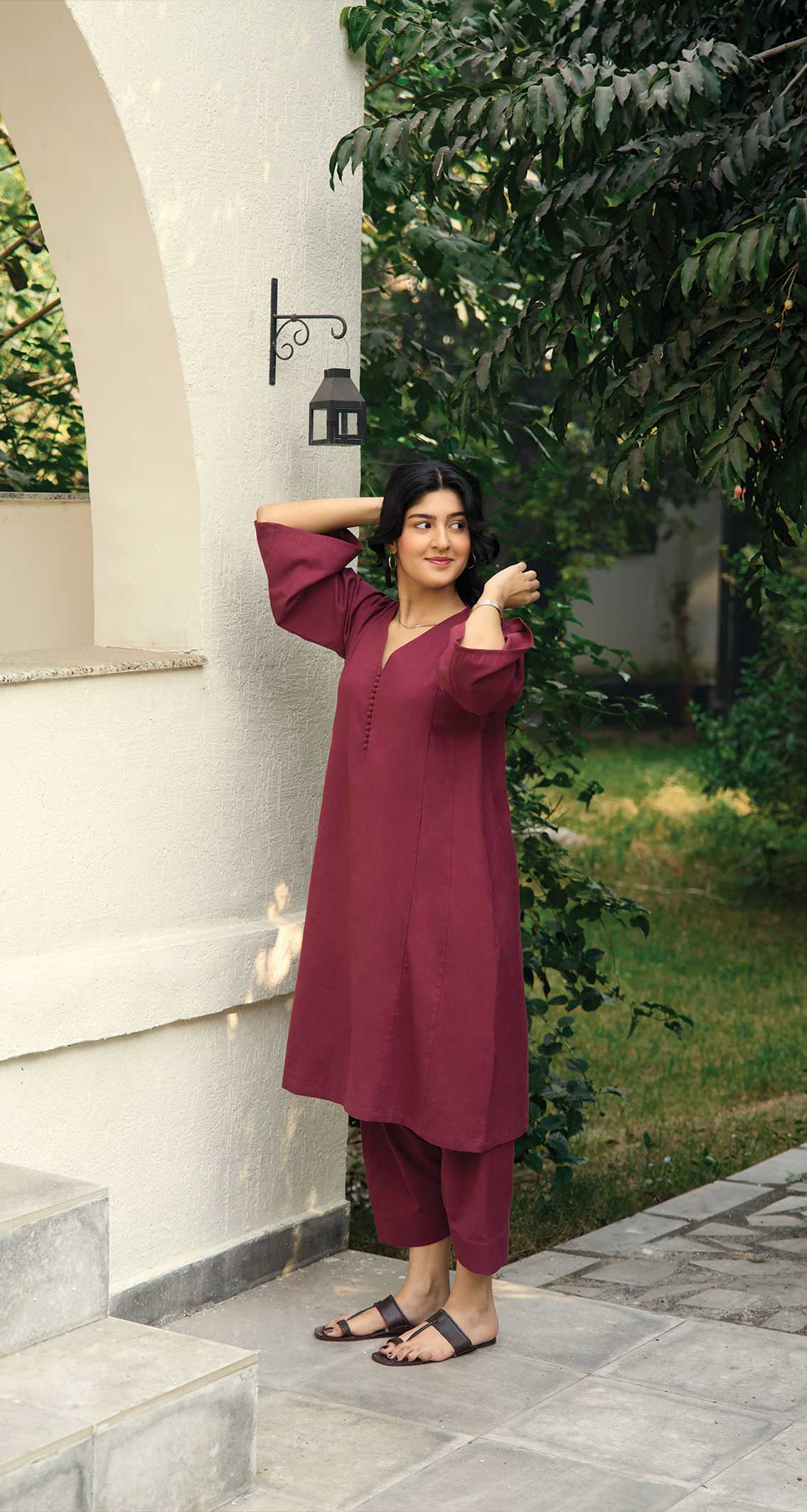 Lip Tint Co-ord Set in Burgundy