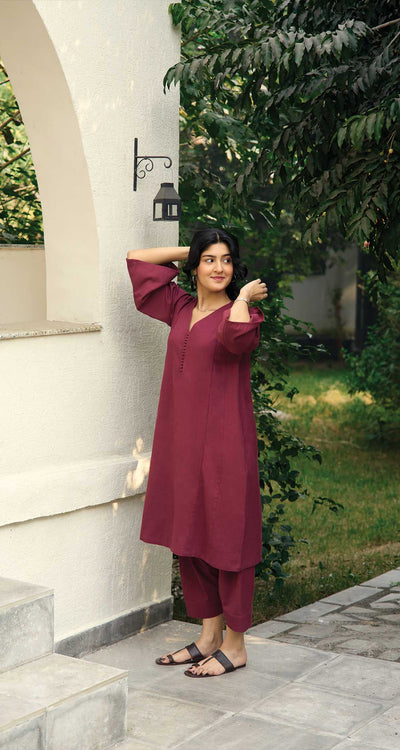 Lip Tint Co-ord Set in Burgundy