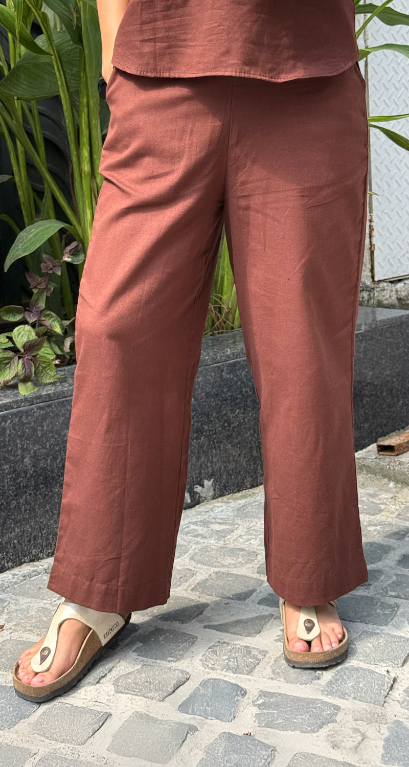 Masala Chai Co-Ord Set in Brown