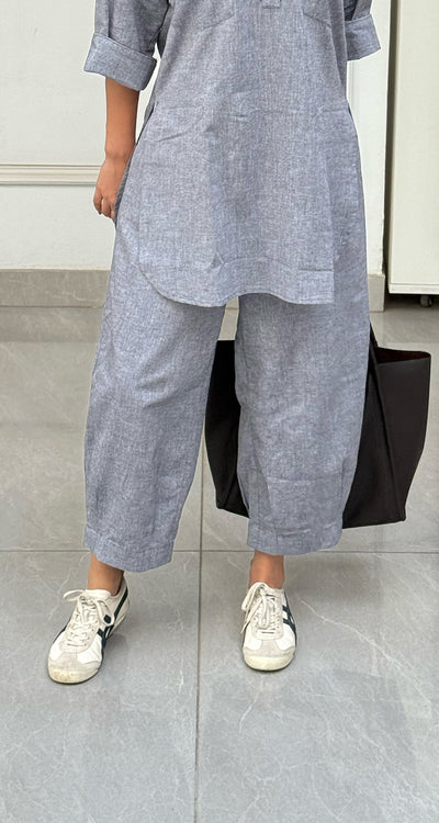 Silver Hoops Pants in Grey