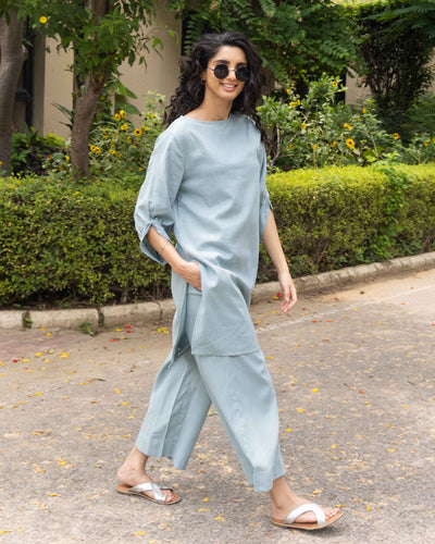 Front Row Co-ord Set in Sea Green