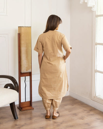 Butter Toast Kurta Co-Ord Set in Sand
