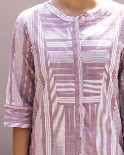 Matchstick Co-Ord in Dusty Lilac