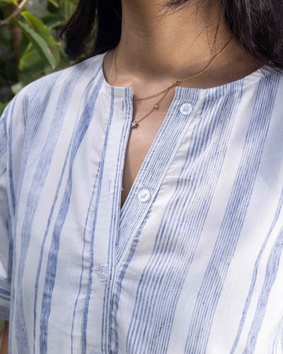 Soft Serve Kurta in Frosty Blue