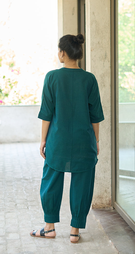 Sunday Paper Kurta in Quiet Teal