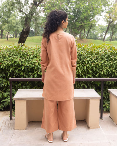 Front Row Co-ord Set in Dusty Peach