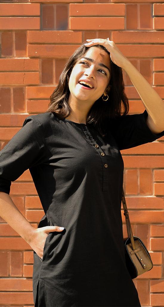 Iced Coffee Top in Black