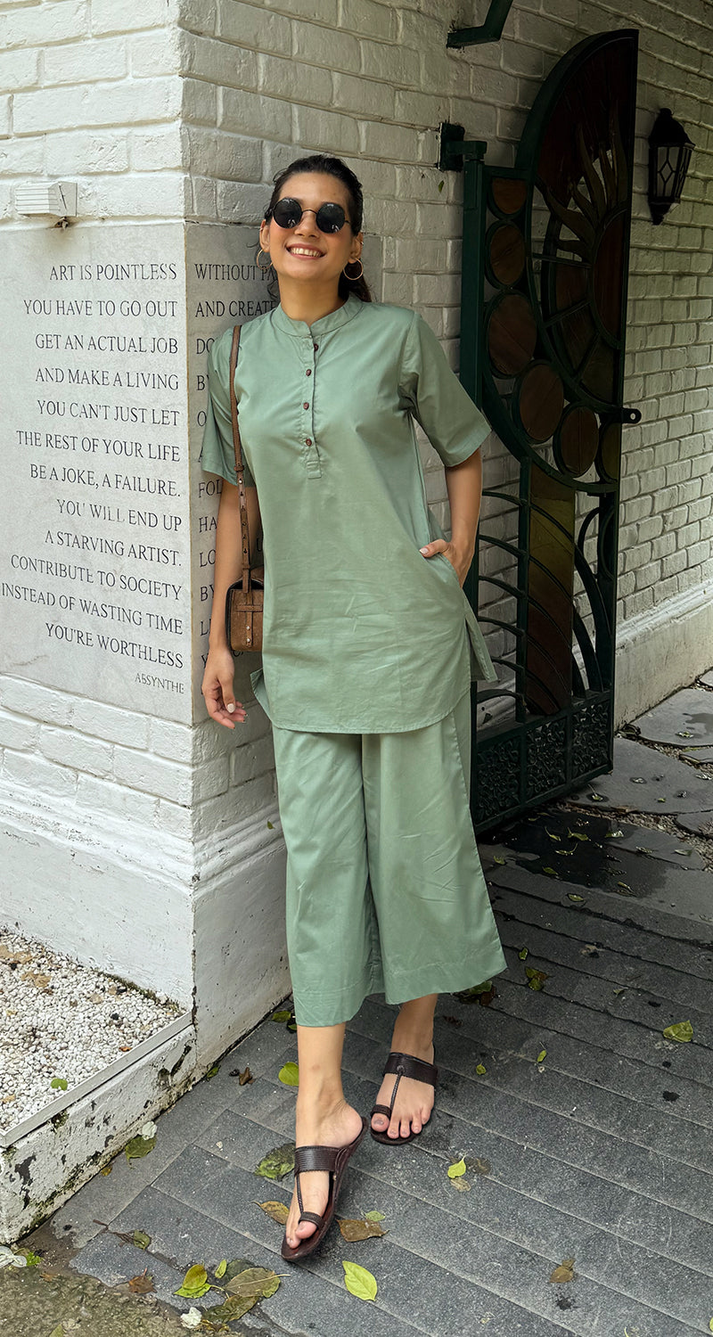 Salt & Pepper Co-Ord Set in Green