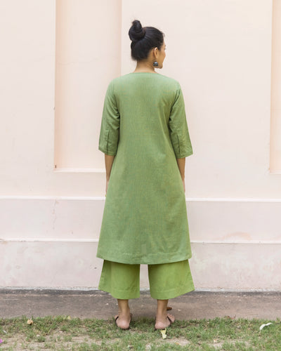 Paper Plane Kurta in Green
