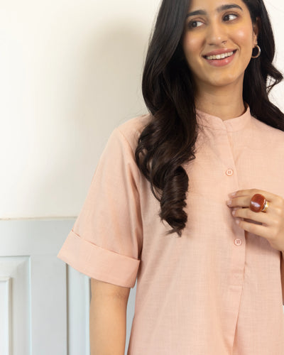 Butter Toast Kurta Co-Ord Set in Dusty Pink