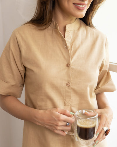 Butter Toast Kurta in Sand