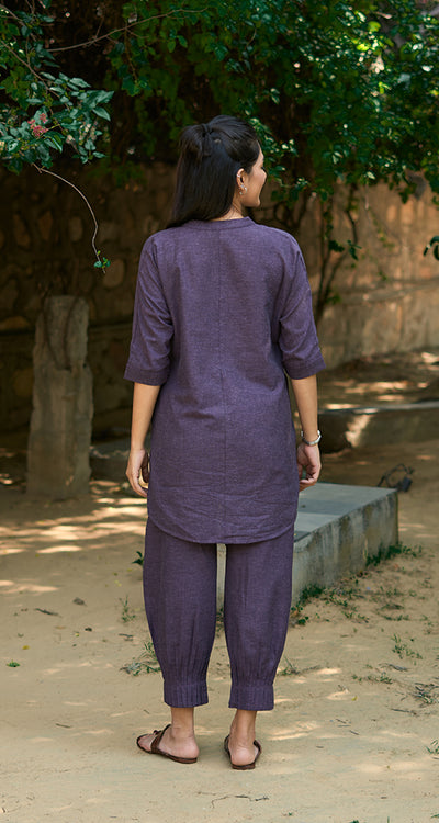 Sunday Paper Co-ord Set in Moody Purple