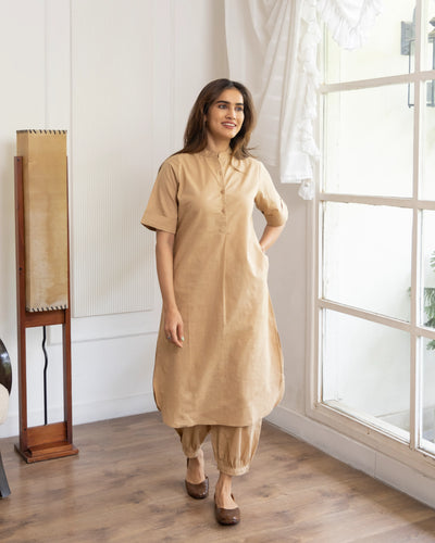 Butter Toast Kurta Co-Ord Set in Sand