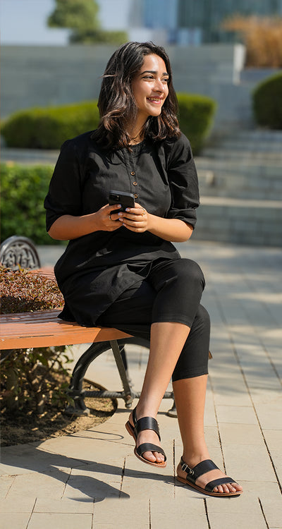Iced Coffee Top in Black