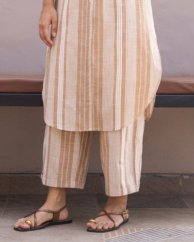 Matchstick Co-Ord in Almond Brown