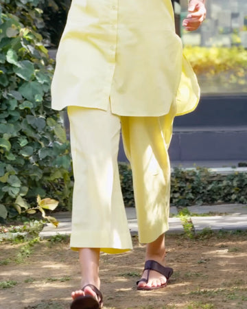 Bougainvillea Pants in Butter Yellow