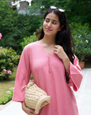 Lip Tint Kurta in Salmon Pink