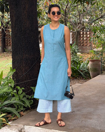Mixtape Vol. 2 Kurta in Indie Teal