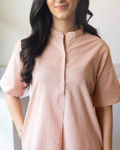 Butter Toast Kurta Co-Ord Set in Dusty Pink