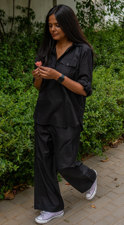 Masala Chai Co-Ord Set in Black