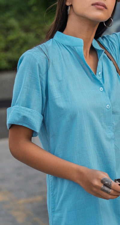 Butter Toast Pants in Aqua Blue