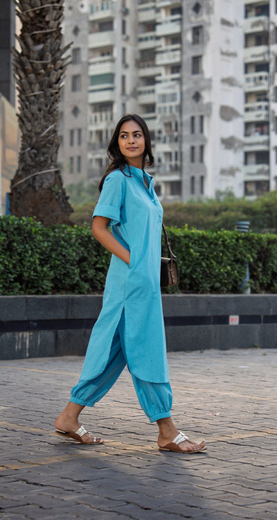 Butter Toast Pants in Aqua Blue