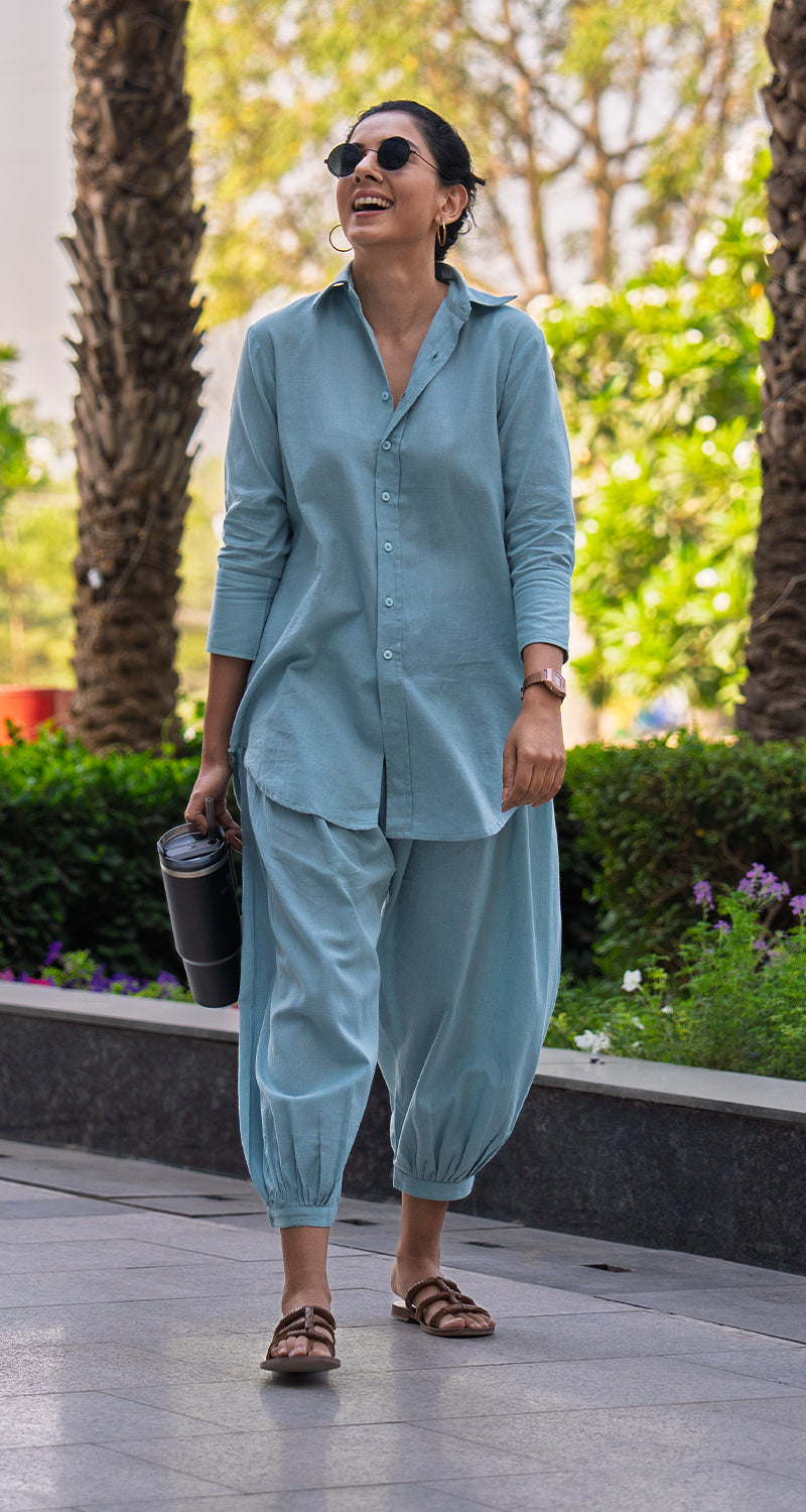 Slow Life Pant in Sea Green