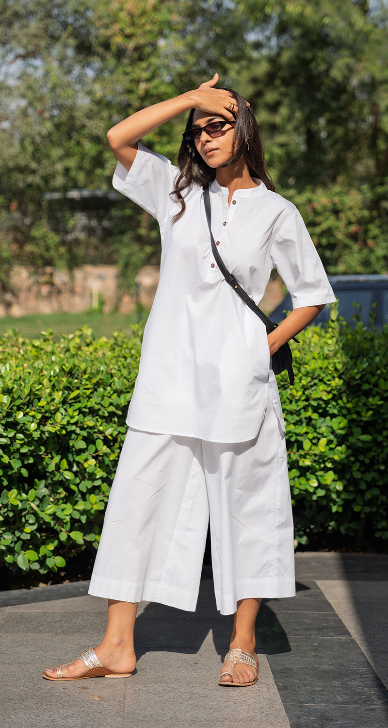 Salt & Pepper Co-Ord Set in White