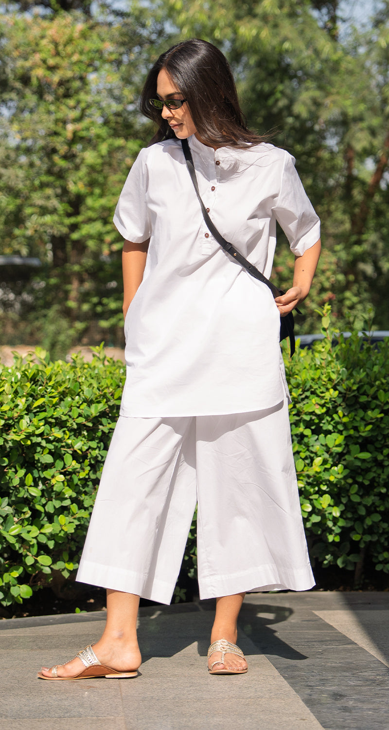 Salt & Pepper Pants in White